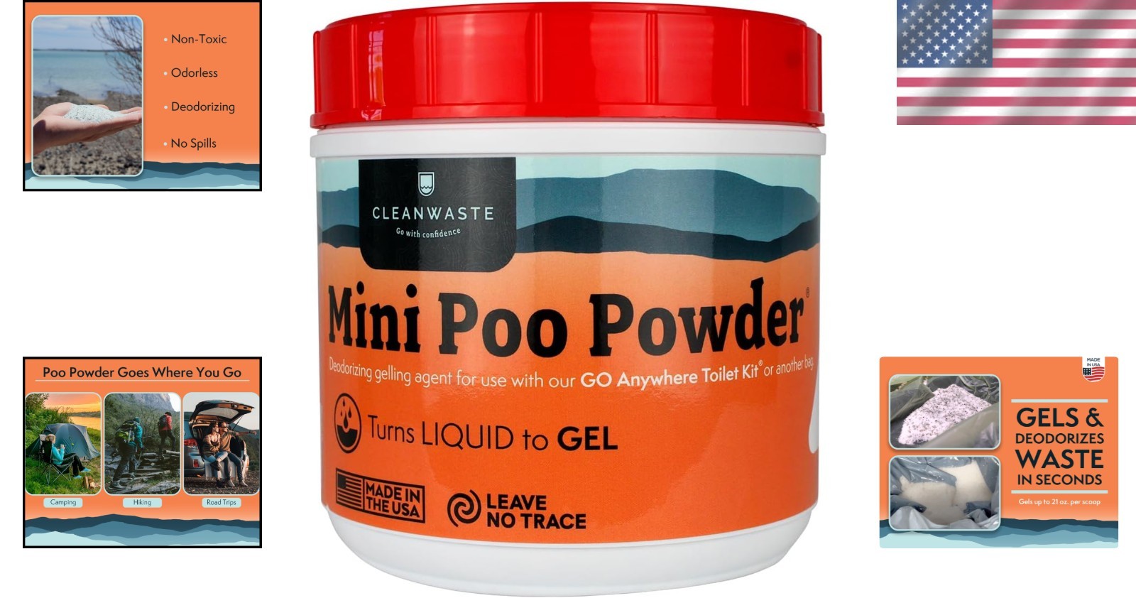 Gelling Waste Treatment Powder – Travel Size