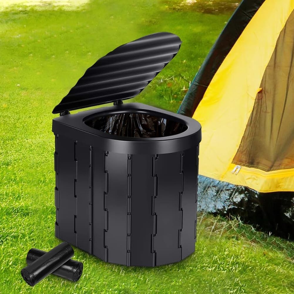 Durable Camping Toilet Waste Bags 120 Count, Leakproof for Travel & Hiking