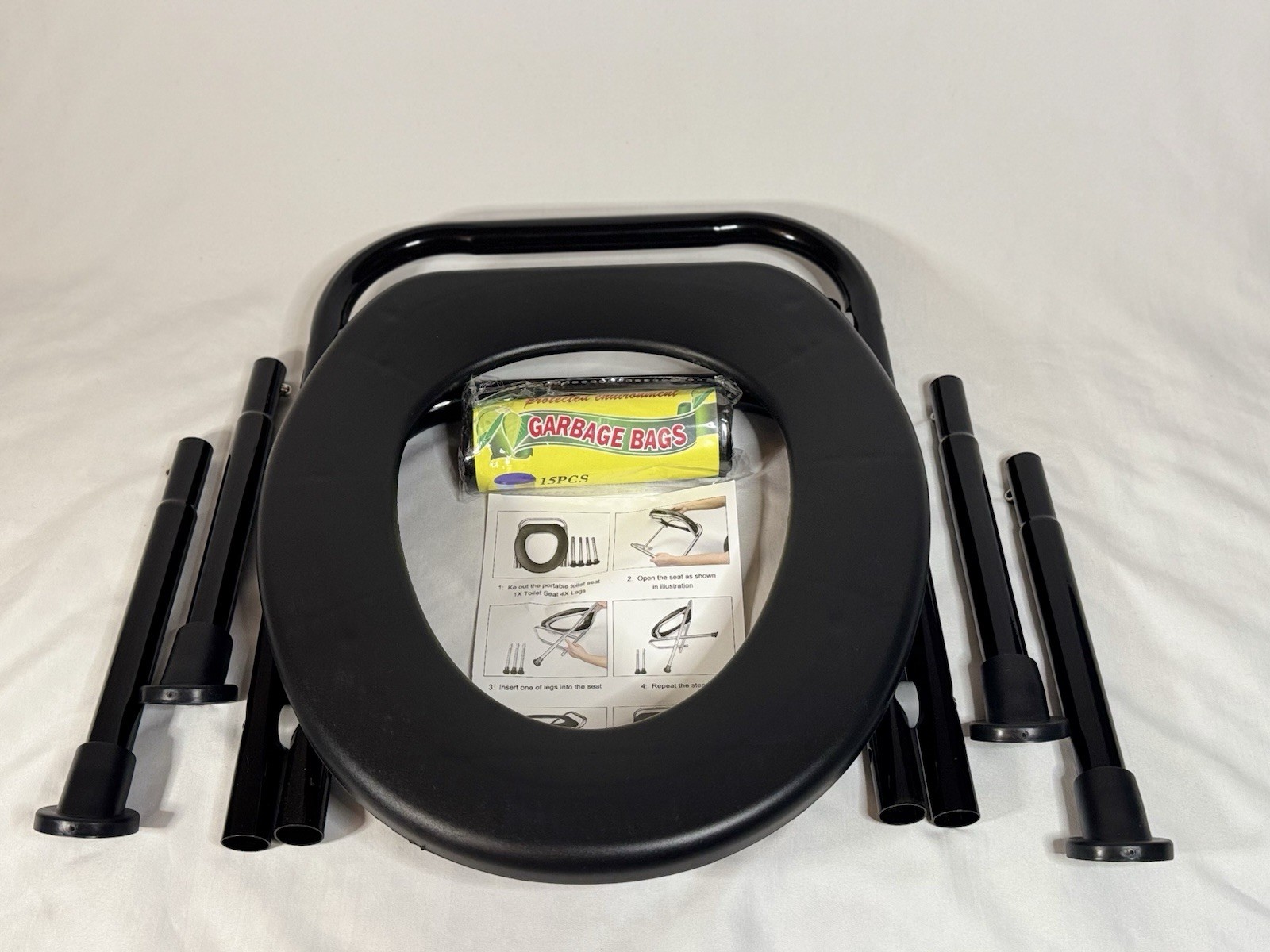 Portable Toilet For Camping – 300lbs Weight Capacity – BRAND NEW
