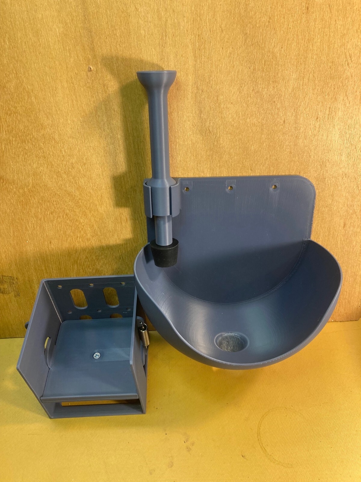 PeezyGo portable Urinal, Garage, Camping, Basement Toilet Seals odors No drain