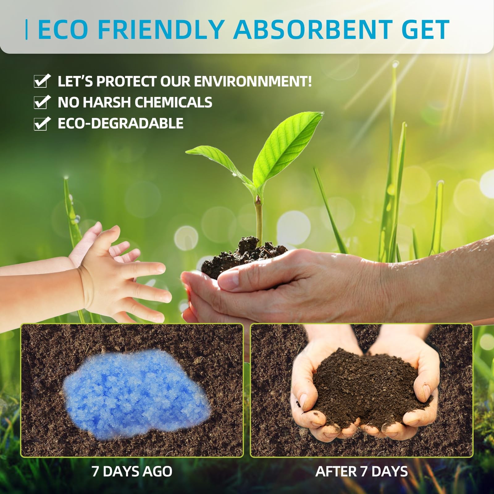 Portable Toilet Absorbent Gel Powder, 25 Pack Poo Gel for Camping Toilet Soli…