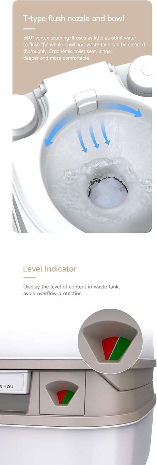 Portable 12L Travel Toilet – Compact, Manual Flush, 4-Year Warranty