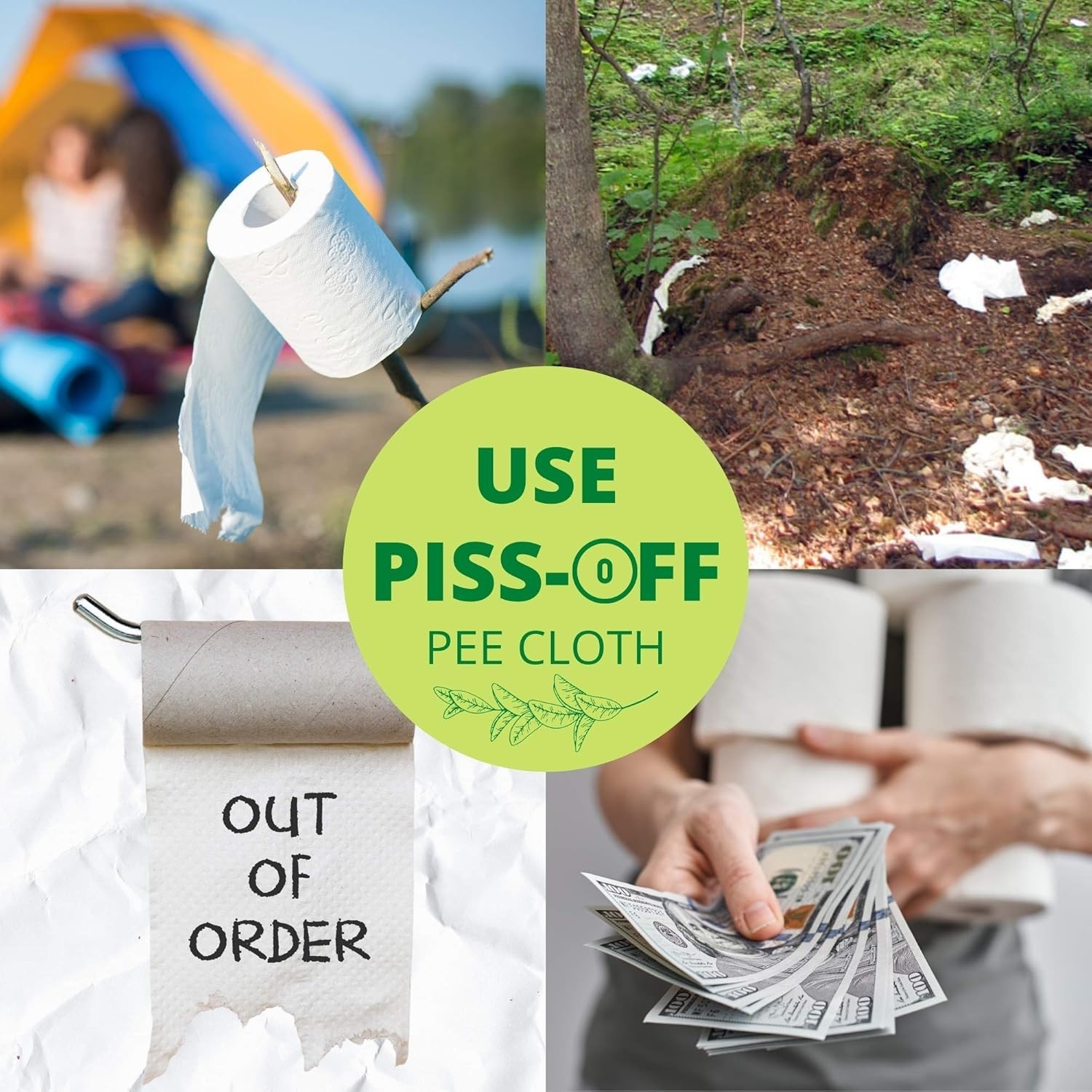 Eco-Friendly Silver Infused Pee Cloth: Portable Hygienic Wipe for Women Outdoors