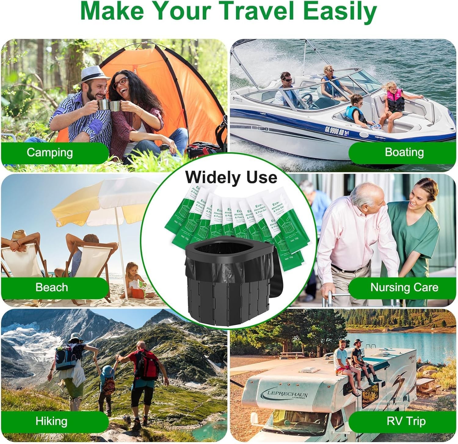 Poo Gel for Portable Toilet, Poo Gel for Camping Toilet, Poo Deodorizing Trea…