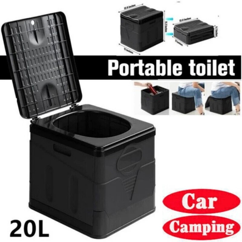 20L Portable Folding Toilet Car Outdoor Travel Potty for Camping Hiking Beach S