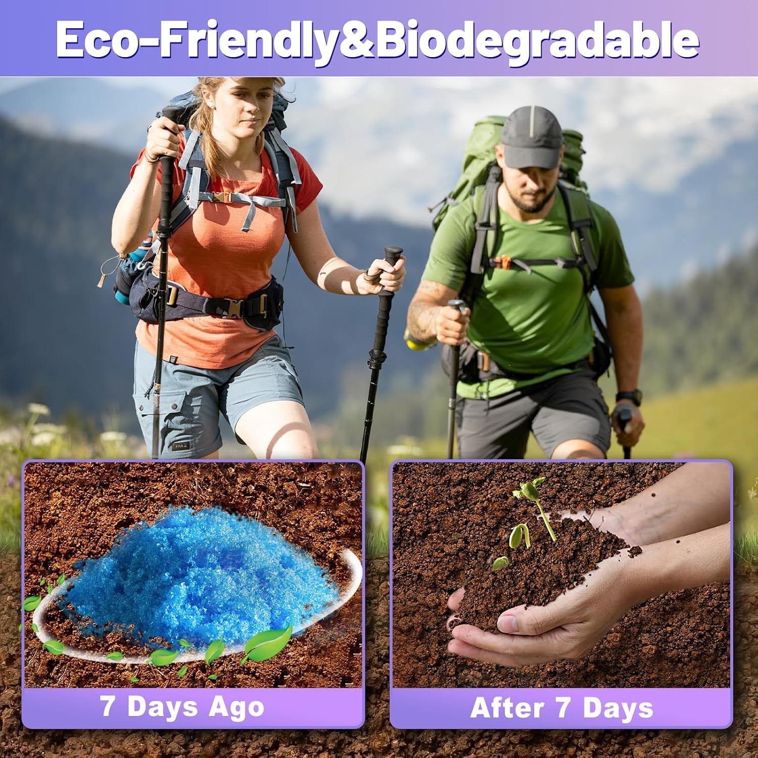 Portable Toilet Gel Powder Camping Waste Solidifier Poo Pee Liquid Absorber RV