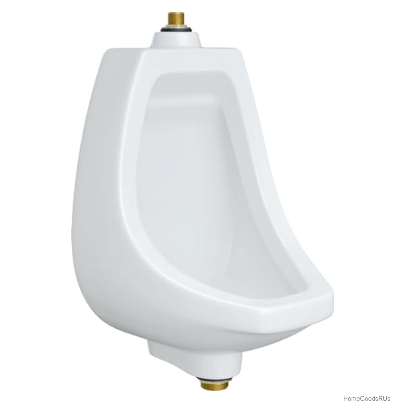 White Vitreous China Wall Mounted Urinal Washout Flushing Mechanism For Bathroom